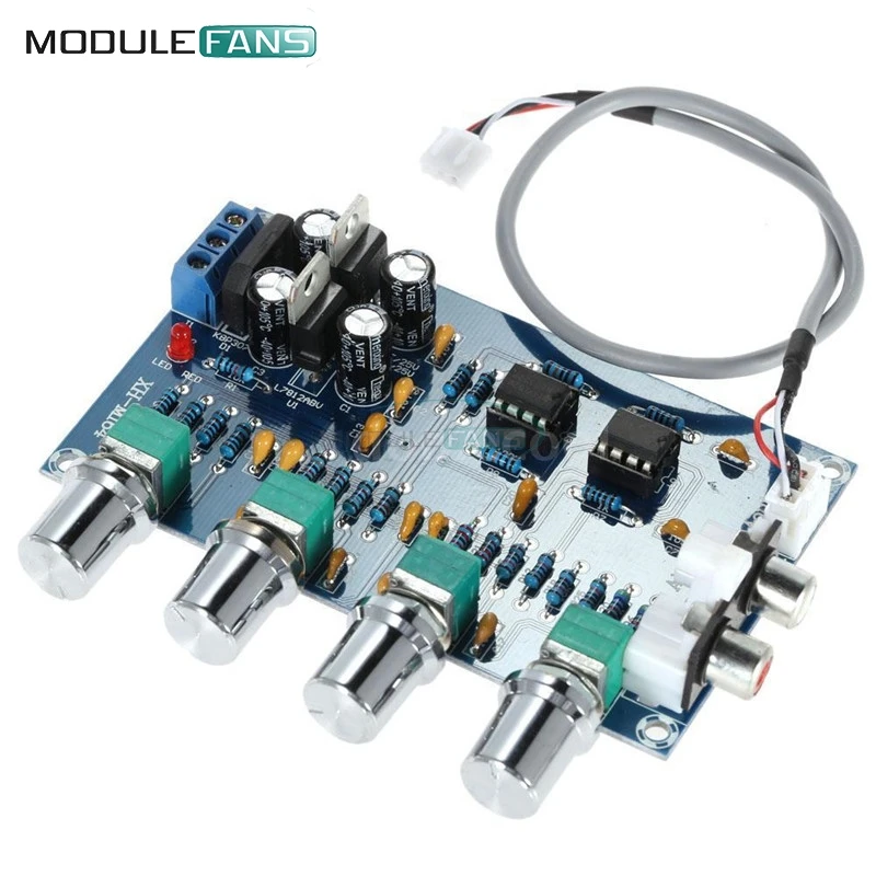 New NE5532 Stereo Pre amp Preamplifier Tone Board Audio 4 ...