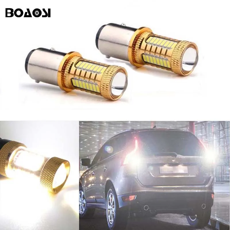 Boaosi 2x для volvo xc90 xc60 v70 s80 s40 v60 c30 v50 Canbus Error Free обратный светильник 1156 BA15S светодиодный CREE чип