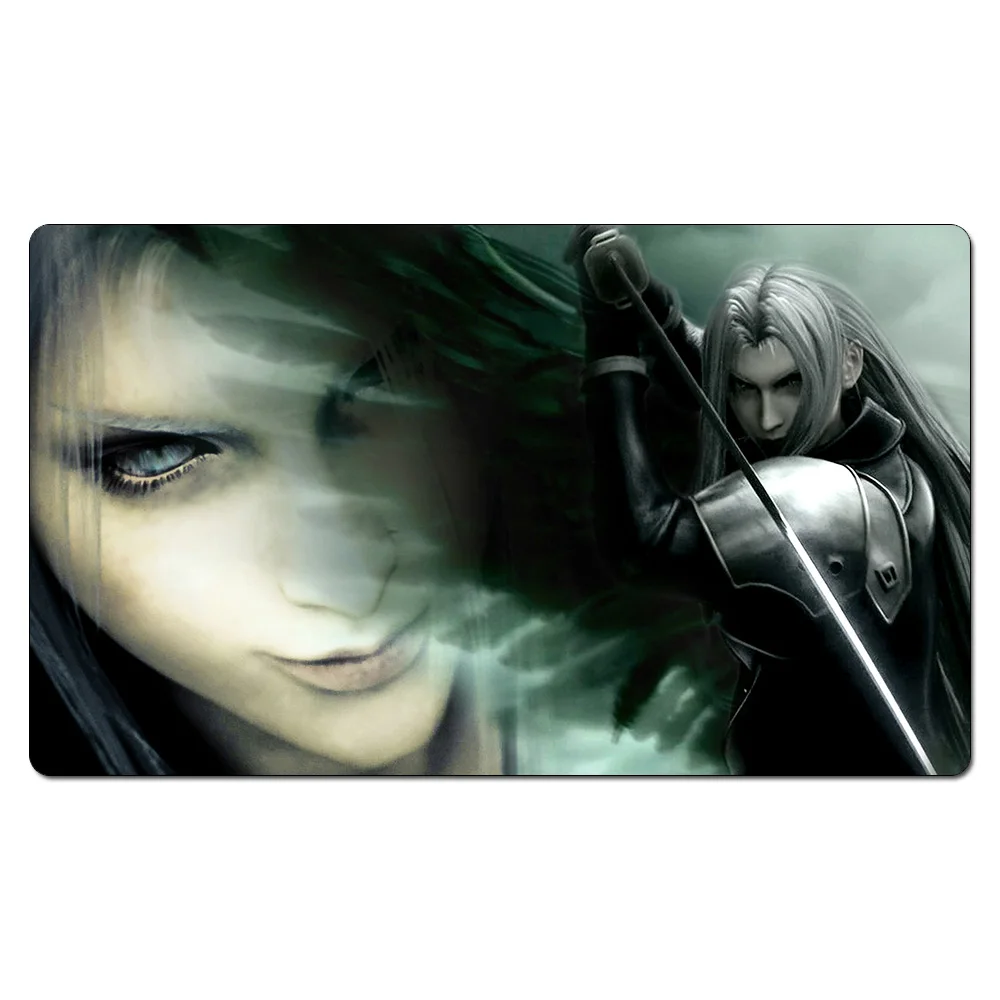 Dissidia_final_fantasy Playmat настольные игры TCG Final Fantasy игровой коврик, пользовательские Дизайн ковер настольная игра площадку с бесплатной Playmat сумка - Цвет: final fantasy vii se