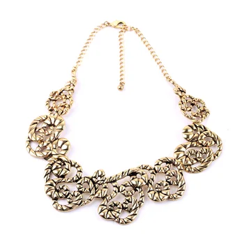 

Statement Necklace For Women Europe Top Selling 2015 Individual Cool Vintage Collars Alloy Gold Color Necklace