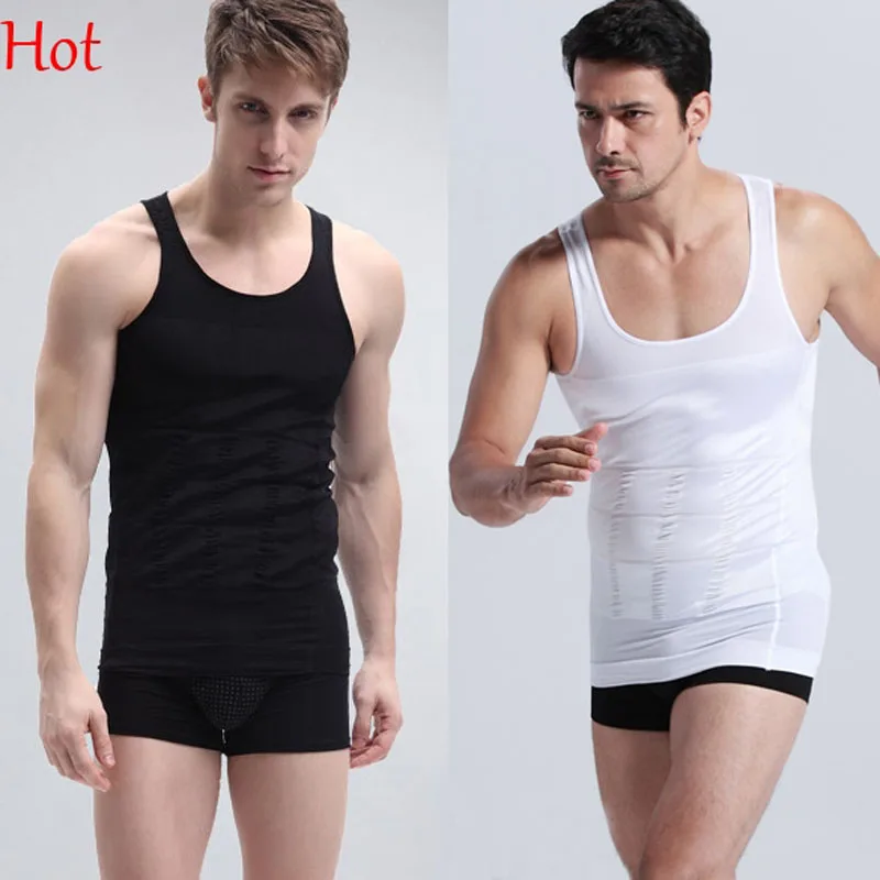 Fashion Male Tummy Shaper Men Body Slimming Tummy Shaper Vest Belly