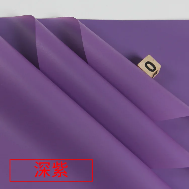 20 шт полупрозрачные водостойкие цветы подарочная оберточная бумага матовые цветы букет упаковочные материалы - Цвет: purple