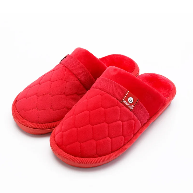 Plus Size Winter Women Slippers with Fur Casual Home Slippers House