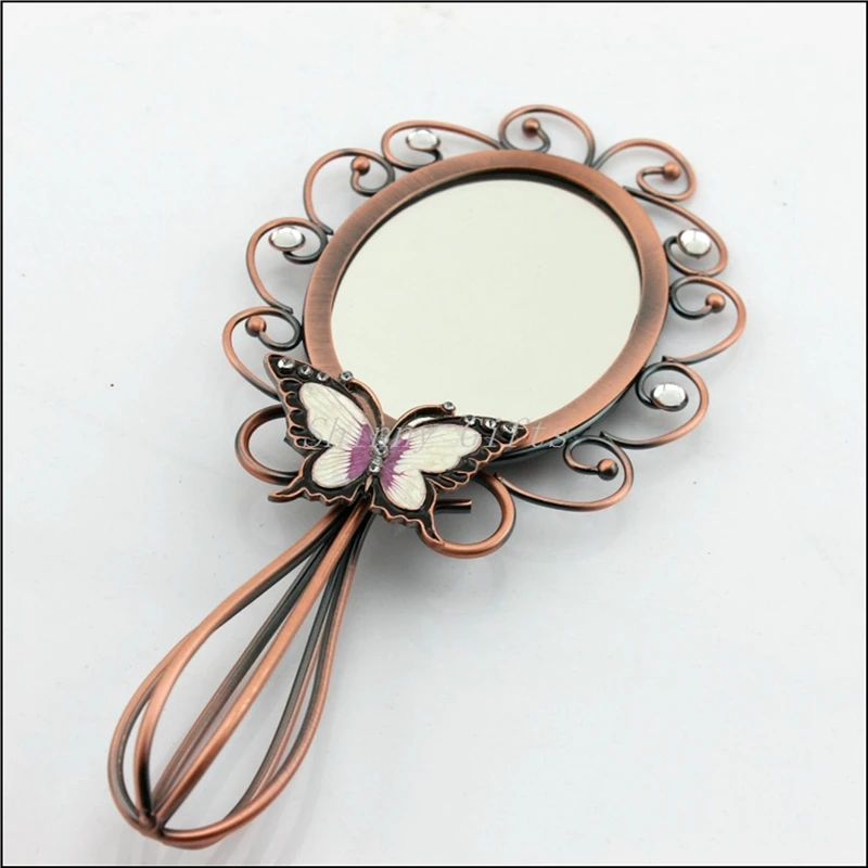 Buy Beautiful Vintage Metal Makeup Mirror With Handle