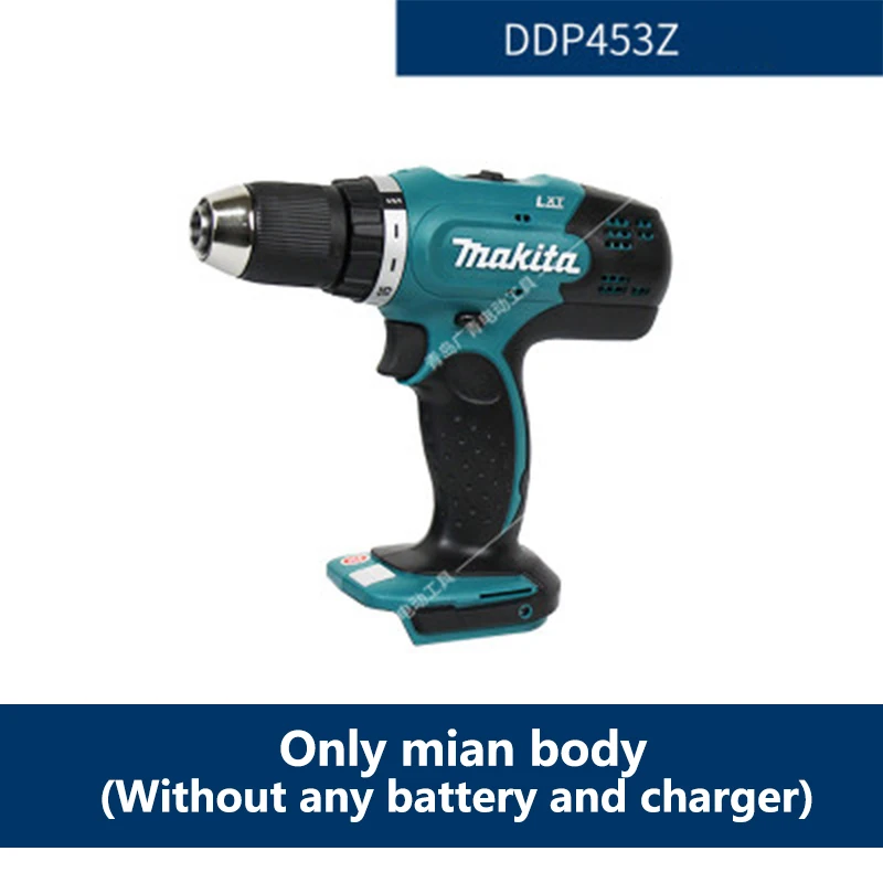 Япония беспроводная дрель makita DDF453 Электрическая аккумуляторная ударная отвертка 18 в только основной корпус 42/27N. m 1300-400 об/мин - Цвет: Only mian body