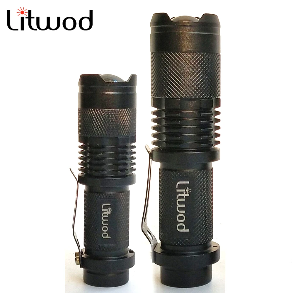 

Litwod Z90SK68 LED Flashlight Torch Waterproof XML T6 Q5 lanterna Zoomable Portable lights For Camping Outdoor