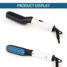 Быстрый стайлер для волос для мужчин многофункциональная расческа для волос Плойка для завивки волос объемная плоская сторона и выпрямление волос бигуди шоу крышка