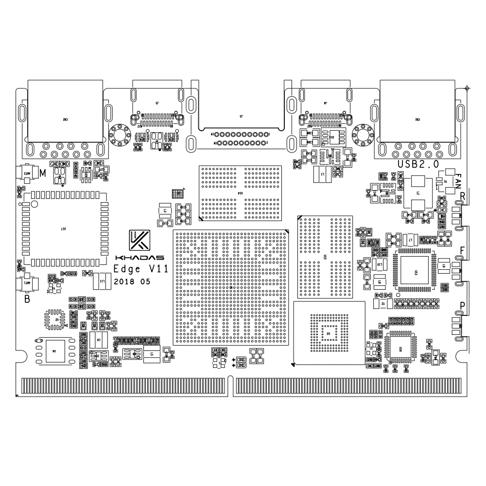 Khadas Edge Basic Rockchip RK399 доска на ходу!|Демонстрационные стенды| |
