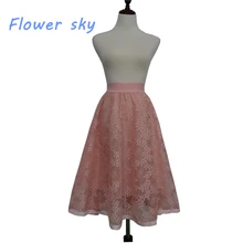 SK857 кружевная юбка новая модная розовая зеленая юбка Женская высокая талия плиссированные женские летние юбки элегантные женские юбки A saia