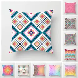 Fuwatacchi Мандала Цветочный Краски Чехлы тканые лен наволочка с геометрическим узором диван для оформления дома Рамадан подушками случае