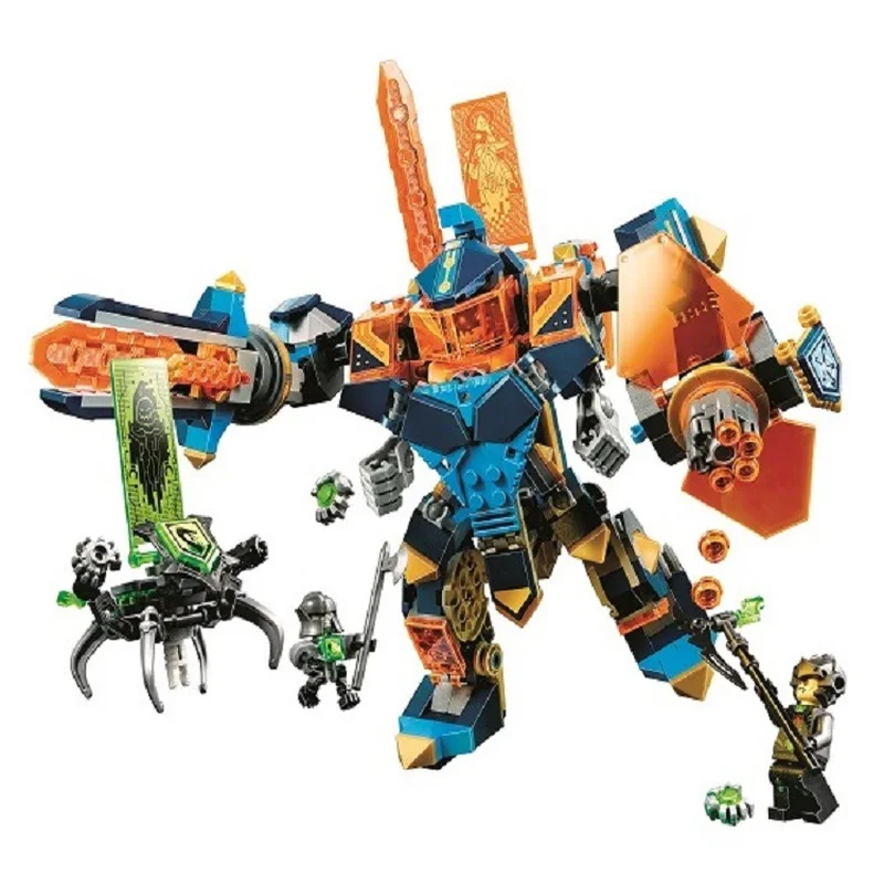 

10817 517pcs Nexus Knights High-tech Magic Armored Ares Bela Building Blocks Compatible legoings 72004 Brick Toy