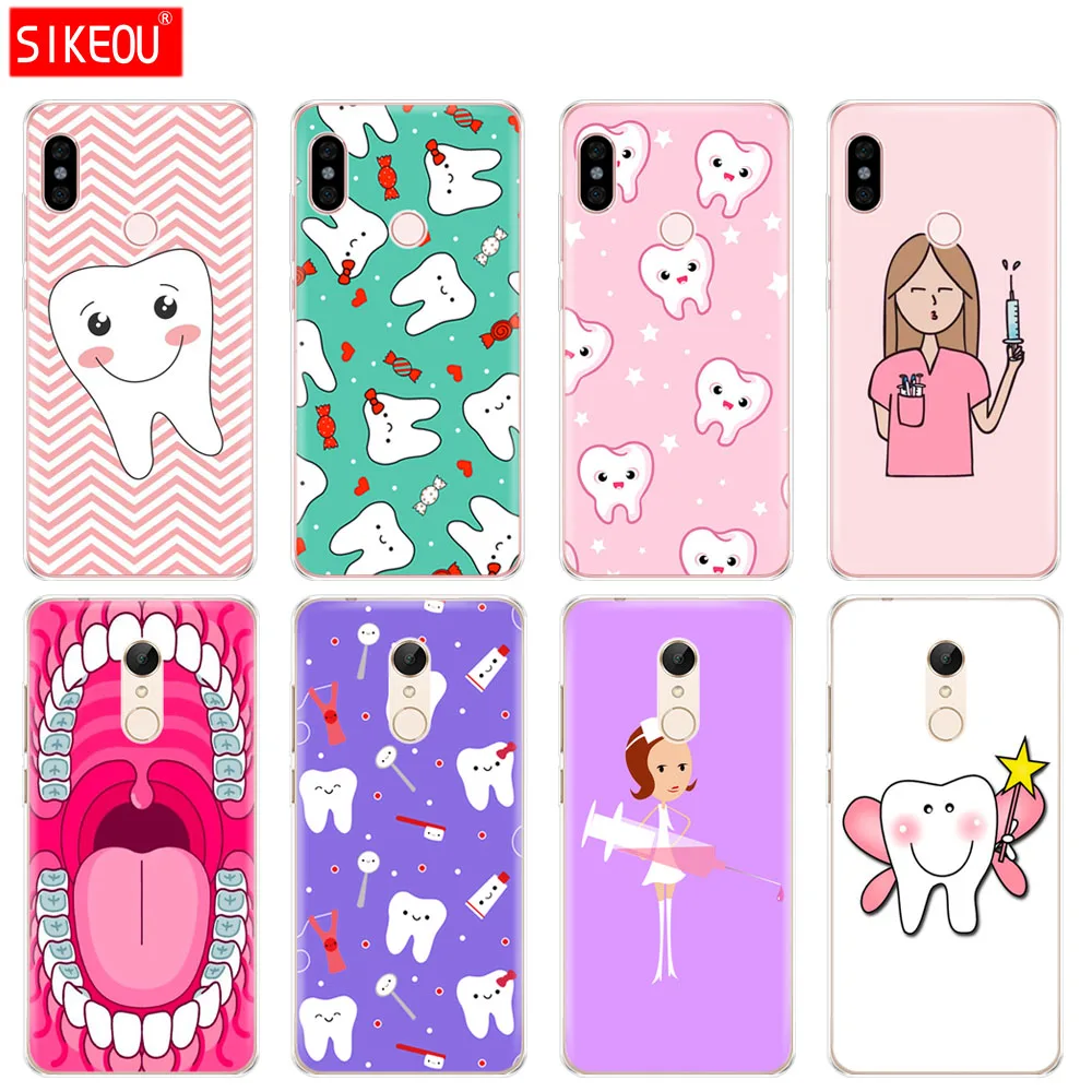 

Silicone Cover phone Case for Xiaomi redmi S2Y2 6 5 2 3 3s pro PLUS redmi note 4 4X 4A5A6A Nurse Doctor Dentist Tooth Injections