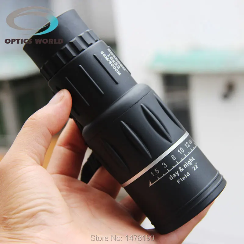 baratas 2018 Novo telescópio Monocular 16X52 66 M 8000 M Zoom luneta telescopio lunetas hd telescópio noite visão de alta qualidade