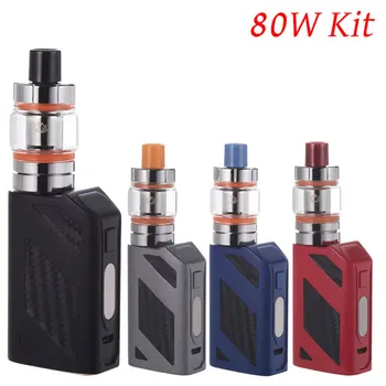 

Electrical cigarette 80W box mod kit vape with Built in 2200mAh battery e-cigarette 3ml atomizer Vaporizer vaper mod with coils