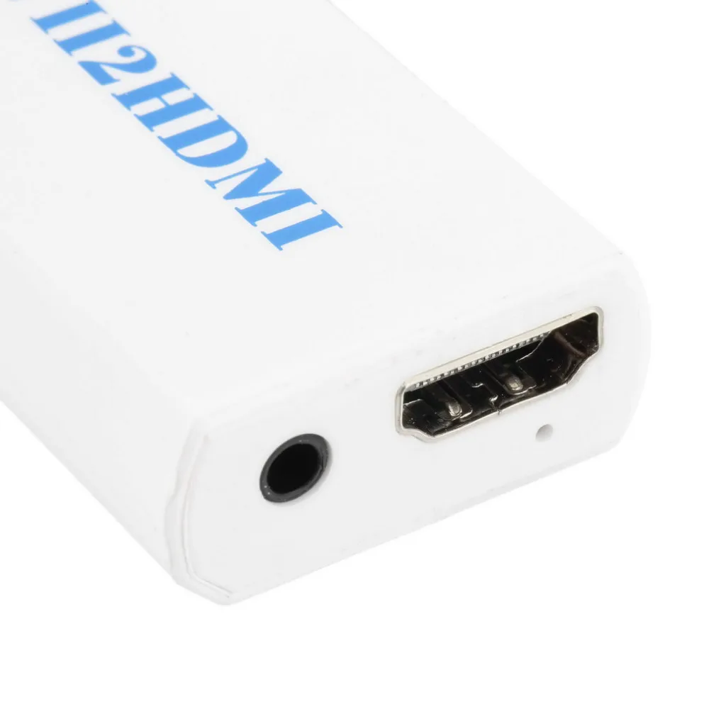 Белый для wii к HDMI адаптер для wii 2 HDMI конвертер Поддержка FullHD 1080 p 3,5 мм аудио видео выход wii Link Монитор ТВ ПК