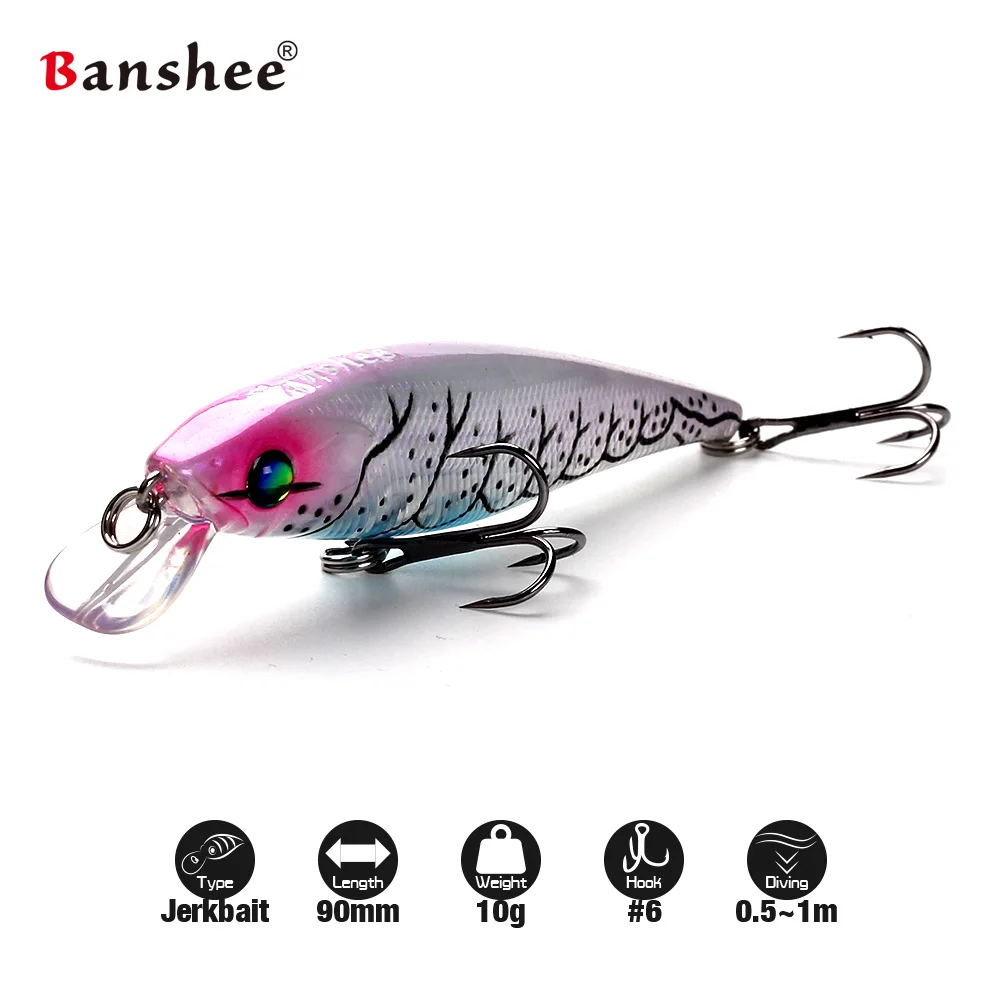 Banshee 90 мм 10 г холодная палочка плавающая приманка для рыбалки MNNW35 погремушка звук