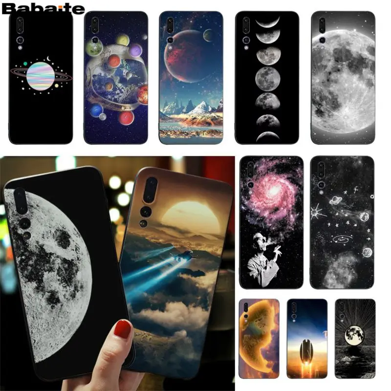 Мягкий силиконовый чехол Babaite sky Space planet sun Moon stars для Huawei Mate 10 P9 P10 P20 P20pro honor 9 V9 V10 |