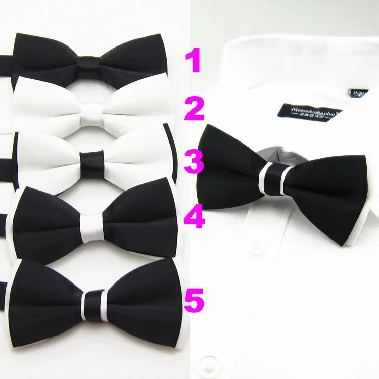 15091501 black & white contrasting color bowties_1