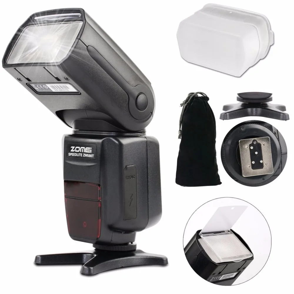 

Zomei ZM-580T Auto Focus Speedlite TTL High Sync Speed Flash Speedligt Flash With Radio Slave For Nikon DSRL Cameras