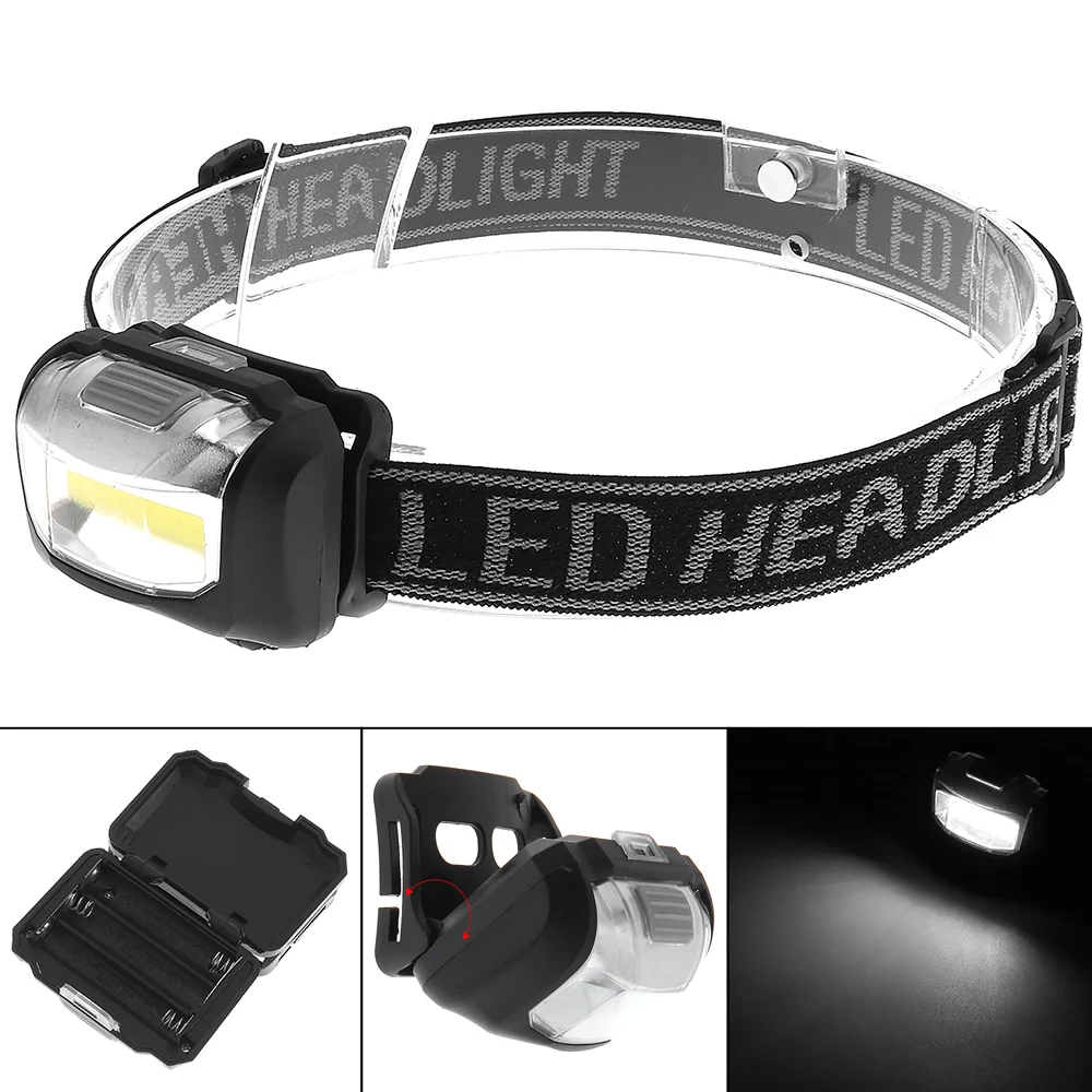 

Style COB LED Head Light Mini Flashlight Super Bright Outside Using Light