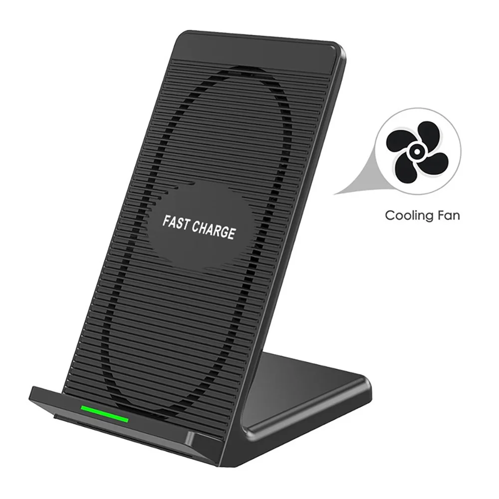DCAE 10W Fast Wireless Charger Quick Wireless Charging Stand Cooling