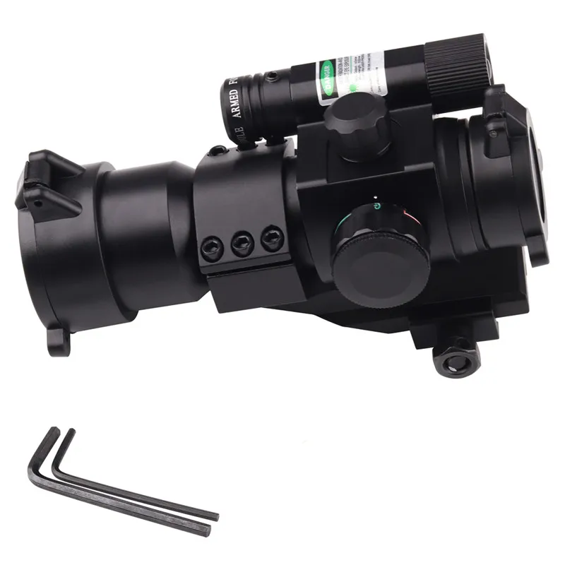 

Reflex Red Green Dot Riflescopes Sighting Tactical Laser Gun Sight scope for Picatinny Rail rifle with green laser 20mm Rail