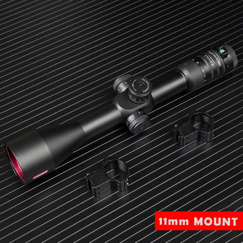 T-Eagle SFFLE 6-24x50 Riflescope охотничий оптический прицел уровень прицелы боковой фокусировки прицел снайперской винтовки дальние прицелы - Цвет: 11mm Rail