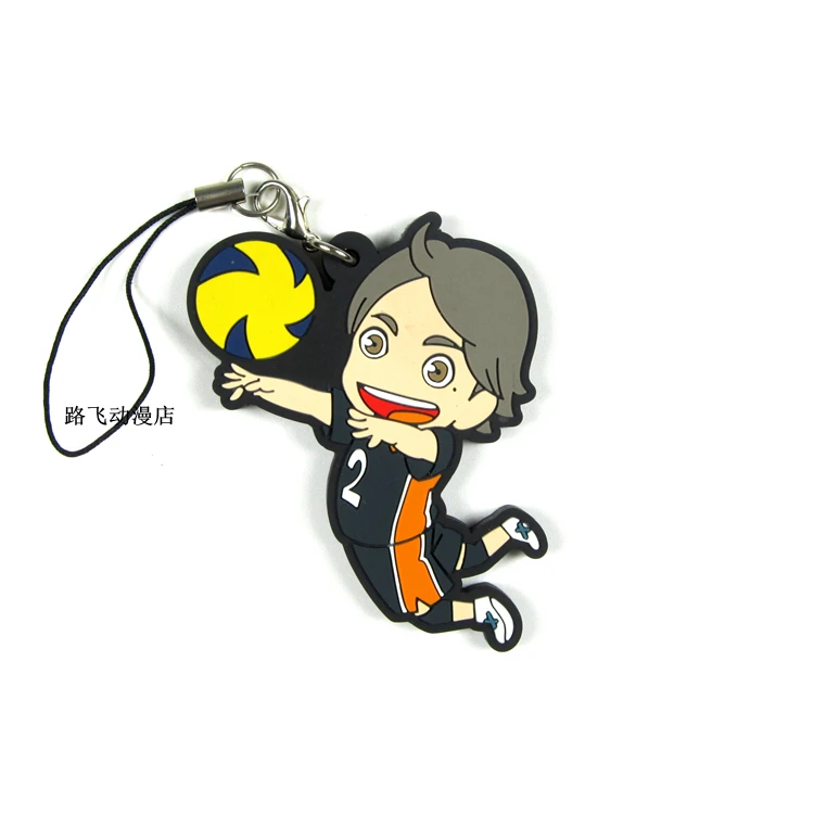 Экшн фигурка Haikyuu Hinata Shoyo Tanaka Ryunosuke Takeda Iitetsu Sugawara Koushi модель аниме резиновый брелок