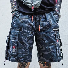 Уличная карго шорты брюки мужские новые мужские s мужские шорты в повседневном стиле свободные рабочие шорты мужские военные камуфляжные короткие штаны