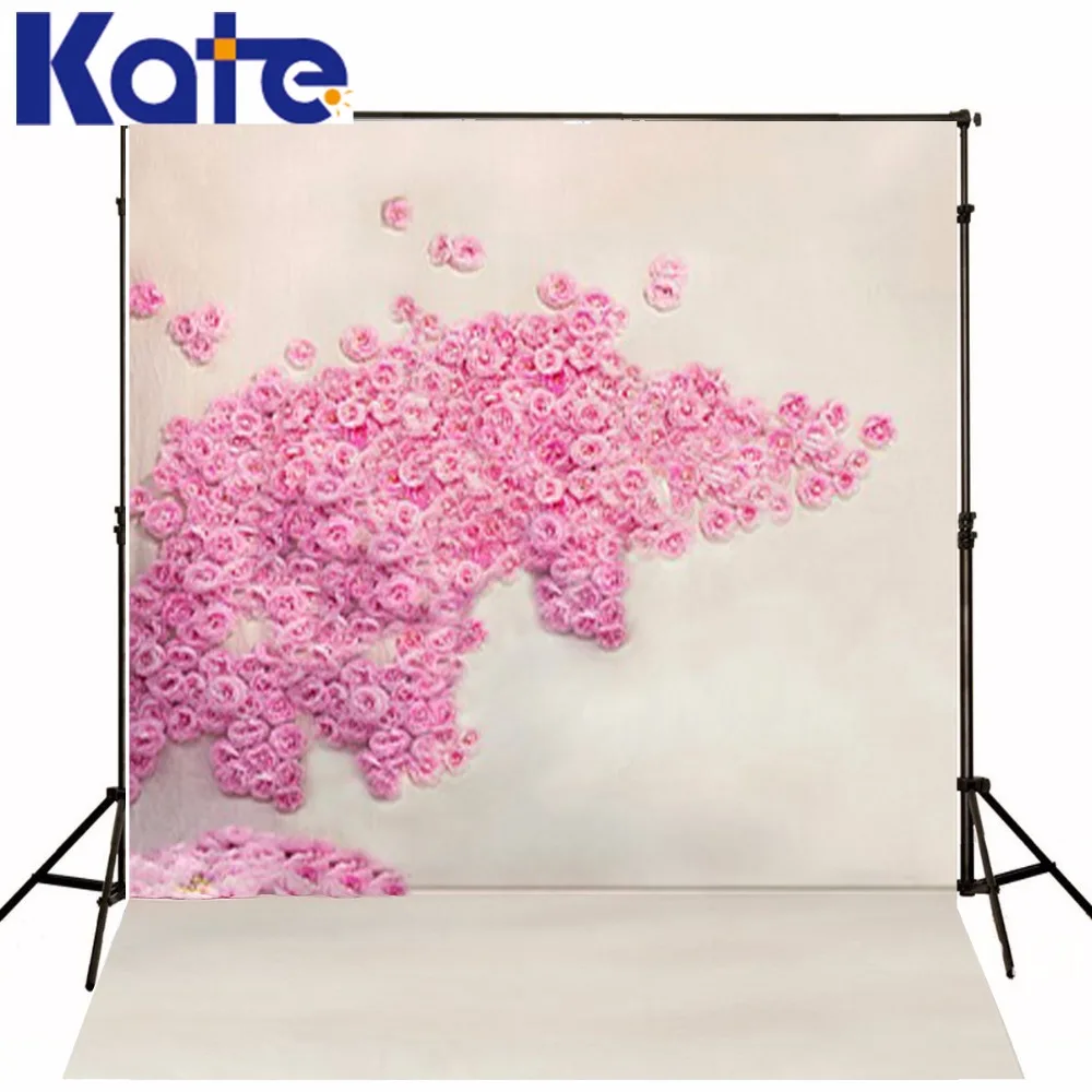 

Kate Pink Flower 10x10ft Photography Background Children Custom Photo Backdrops Cotton Washable Backgrounds For Photo Studio