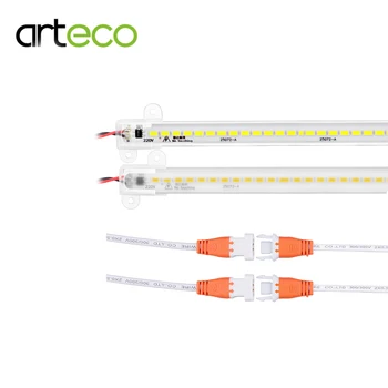 

2PCS 5730 SMD Led Bar Light 72Leds High Brightness AC 220V LED Tube 50cm LED Rigid Strip LED Fluorescent Tube Kitchen Light Thin