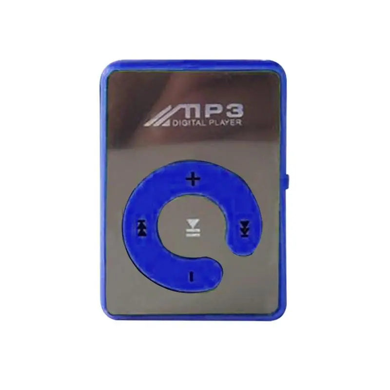 6 цветов зажимы mp3-плеер мини mp3-плеер Поддержка 8 ГБ TF карта с usb-кабелем и наушниками - Цвет: Blue