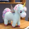 30~80cm Unique Glowing Wings Unicorns Plush toy Giant Unicorn Stuffed Animals Doll Fluffy Hair Fly Horse Toy for Child Xmas Gift ► Photo 2/6