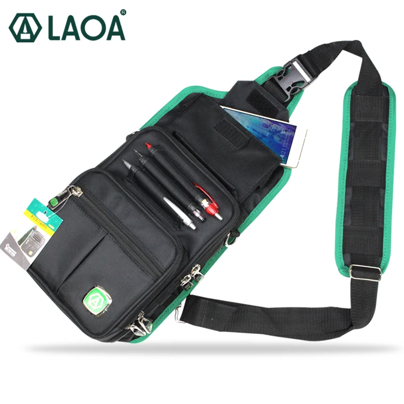 

New LAOA Multifunction Messenger Bag Cross Body Electrician Hardware Mechanic's Canvas Tool Bags For Store Tools
