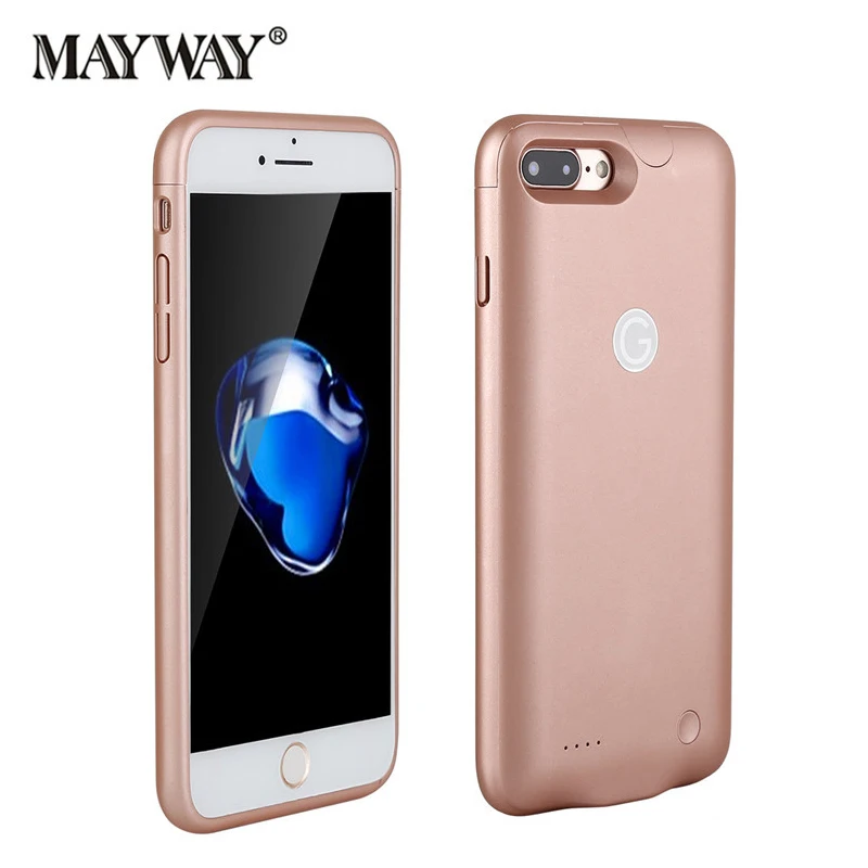 imágenes para Batería recargable Cargador de Batería de Reserva Del Caso Cubierta Del Teléfono para el iphone 6 6 s 7 7 Más Externa del Banco de Potencia Ultra-delgado Super luz imágenes para Batería recargable Cargador de Batería de Reserva Del Caso Cubierta Del Teléfono para el iphone 6 6 s 7 7 Más Externa del Banco de Potencia Ultra-delgado Super luz