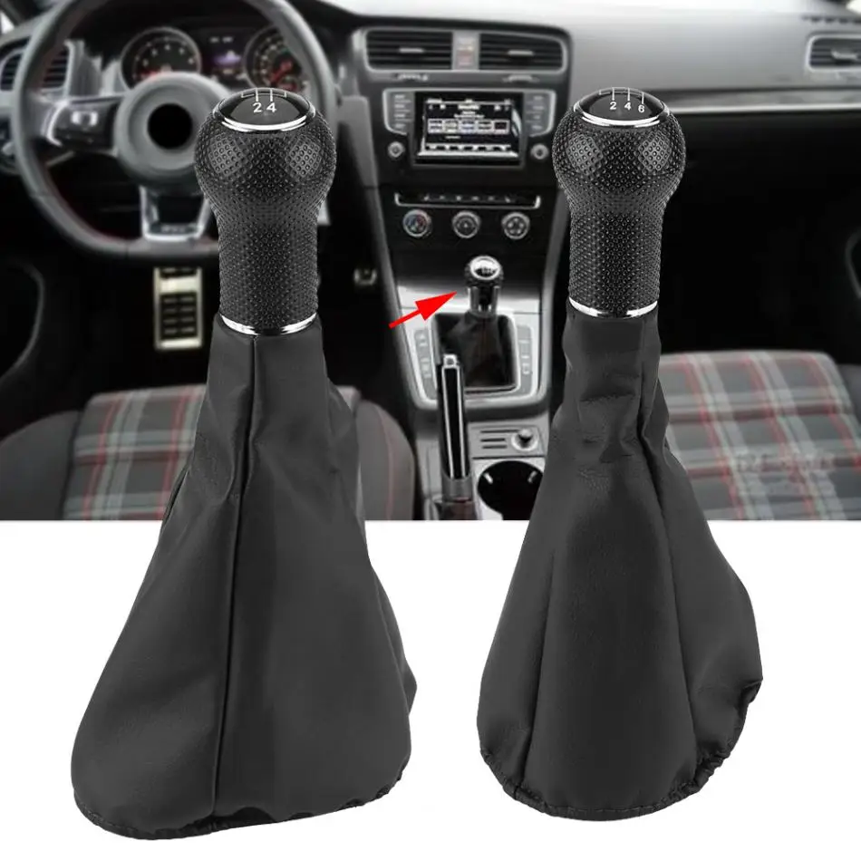 5 Speed & 6 Speed Gear Shift Knob Gaiter Boot Cover for VW Golf 3 Jetta