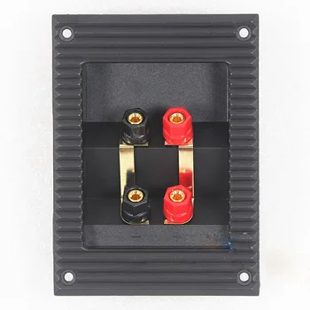 

Four speaker junction box connector plug,HiFiaudio empty box accessories panel,ABS material corrugated box With red black column