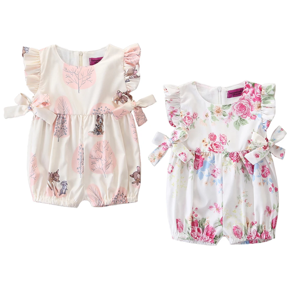 Newborn Baby Girl Summer Flower Bow Tops Dress Shorts Briefs Outfits Clothes Hot