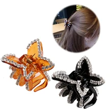 Бабочка Кристалл Стразы Коготь набор заколок для волос зажим аксессуар зажим