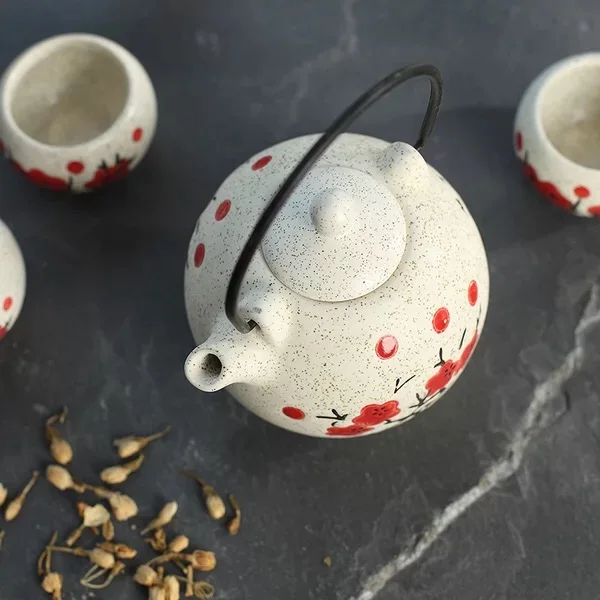 Японский и Fengkungfu чайный набор ретро мини-роскошный кошачий шар цветочный горшок чайник один горшок четыре чашки подарочный набор