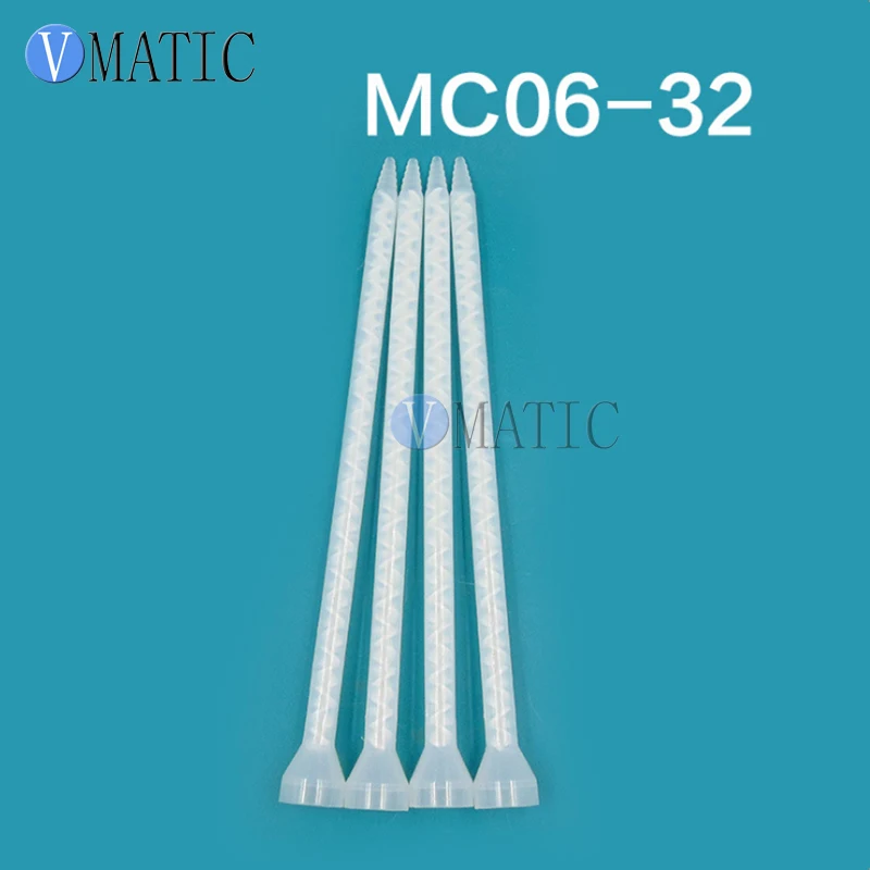 Полимерный статический миксер MC 06-32 смешивающие насадки для Duo Pack Epoxies(белый сердечник