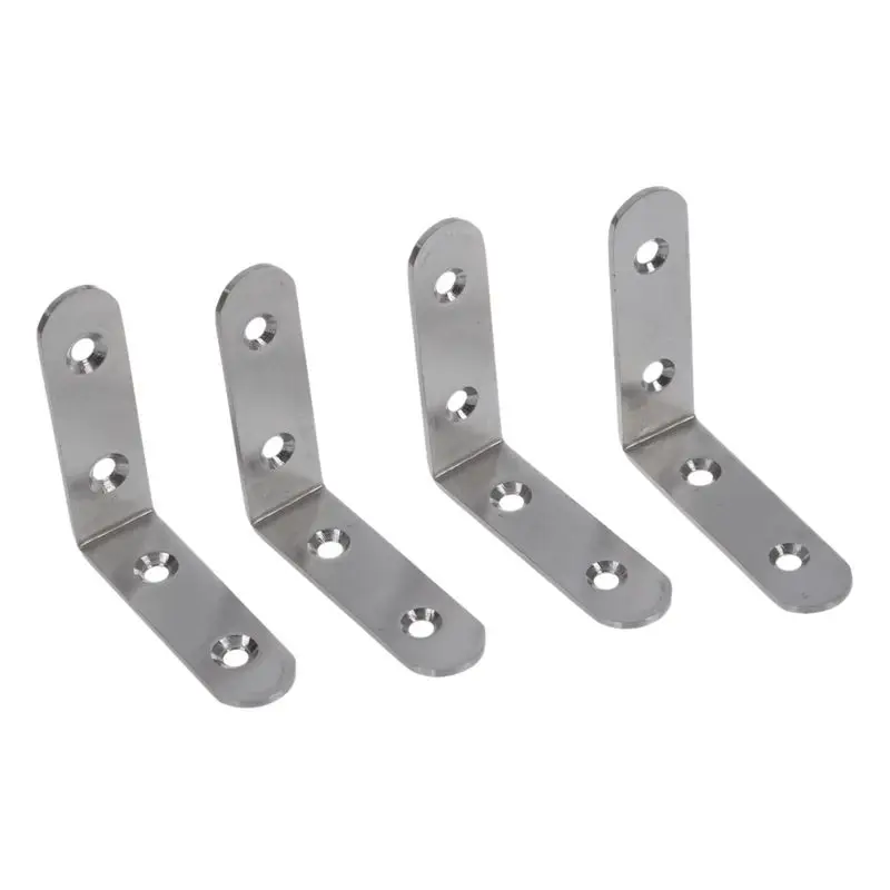 

65mm x 65mm Stainless Steel 90 Degree Angle Bracket 4 Pcs