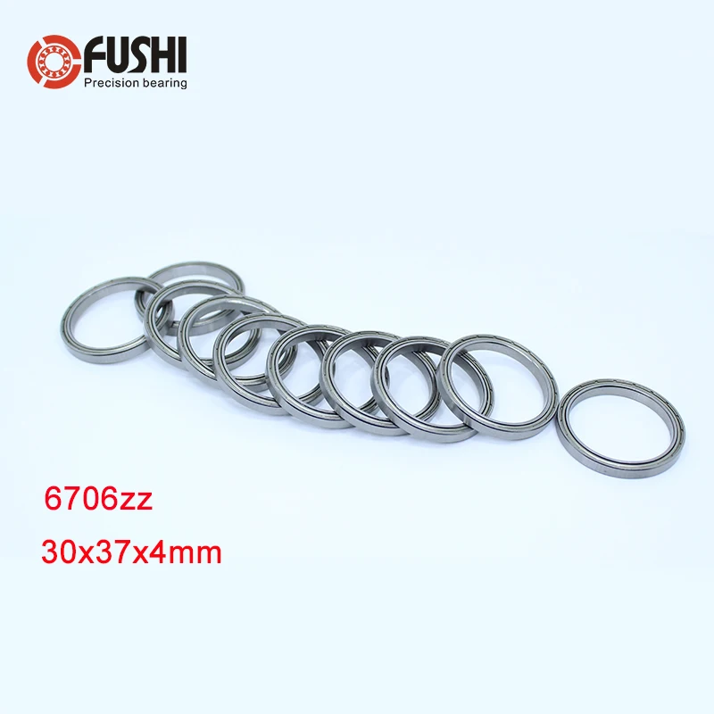 6706zz Bearing 30*37*4 Mm ( 10 Pcs ) Abec-1 Slim Thin