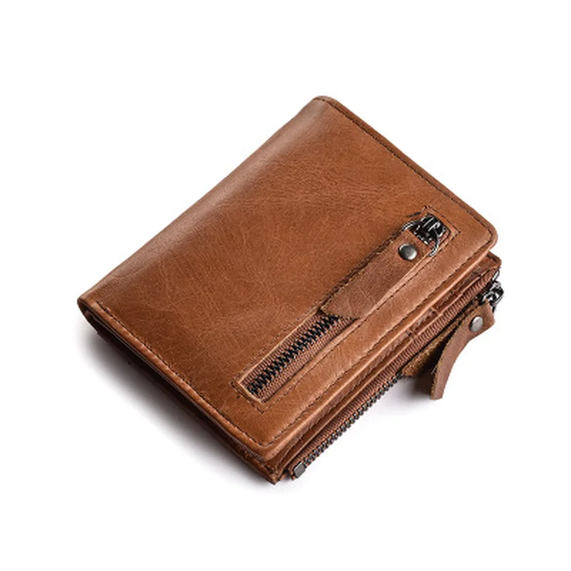 

Genuine Leather Mens Wallet Clutch Male Vintage Hasp Slim Wallet Short Coin Purse Men Card Holder Clamp for Money Wallets