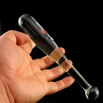 Sex products dildos for women Transparent crystal glass dildo Baseball bat styles glass anal dildo sex toys for women/men gay 3
