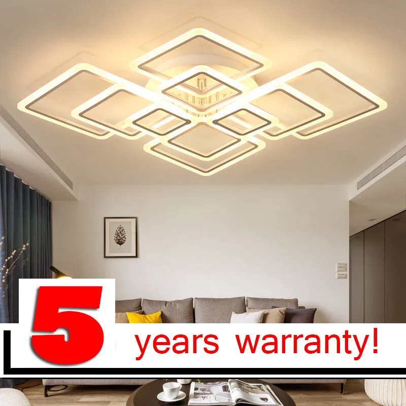 

LOFAHS Modern acrylic LED ceiling light Overlapping frames large luxury ceiling lamp for living dining bed room luster pj-401