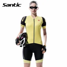 Santic 2017 Women Short Cycling Jersey Quick-Dry Breathable Slim-fitting Bicycle Clothing Spring Summer Anti-UV Bike Riding Wear