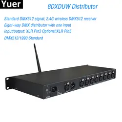 8 DXDUW дистрибьютор DMX512 разделитель усилителя сигнала для перемещения головы свет DJ/бар/вечерние/шоу/свет этапа привело машины