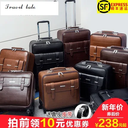 

Travel tale high quality fashion business20/22/24size 100%PVC Rolling Luggage Spinner brand Travel Suitcase