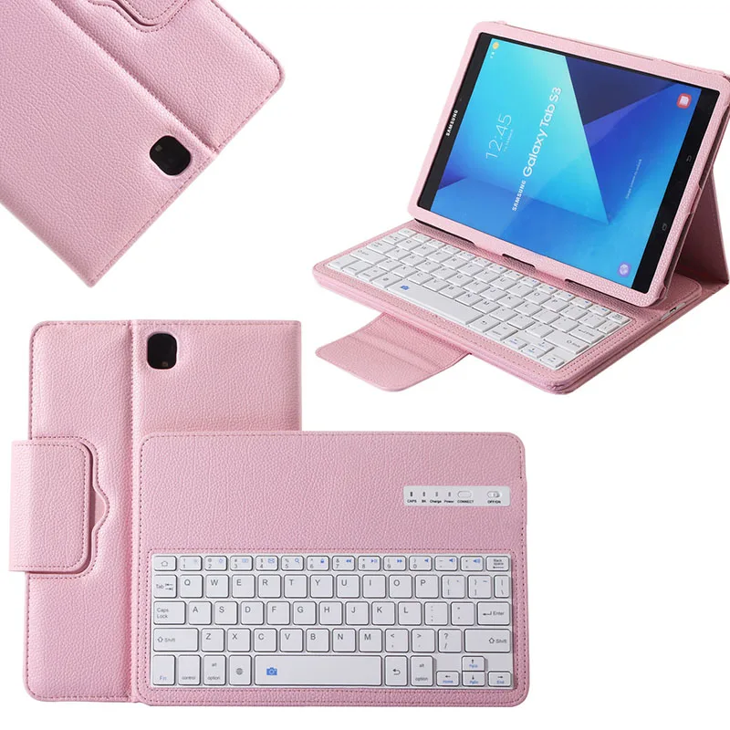 

Slim Shell Case Cover with Magnetically Bluetooth Keyboard for Samsung Galaxy Tab S3 9.7-Inch (SM-T820 / T825) Tablet